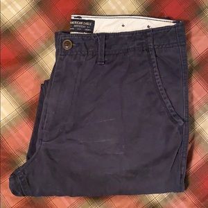AE men’s relaxed straight navy pants - 34x36